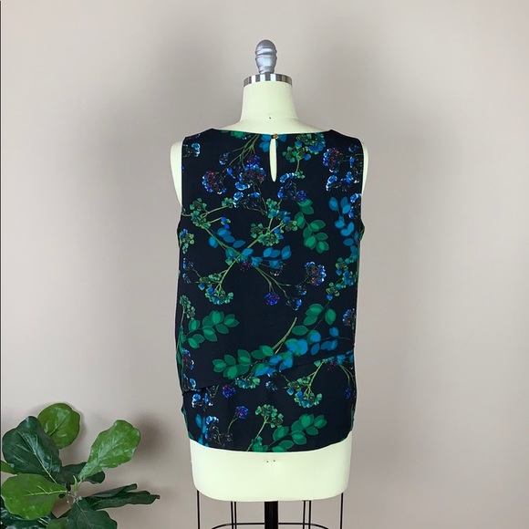Calvin Klein Botanical Print Top size Medium - Picture 3 of 8